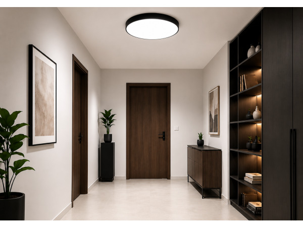 4x 4 x LED Plafondlamp 40W – 3CCT – Zwart – HAZEL-40 3CCT – kavel bij XL Auctions