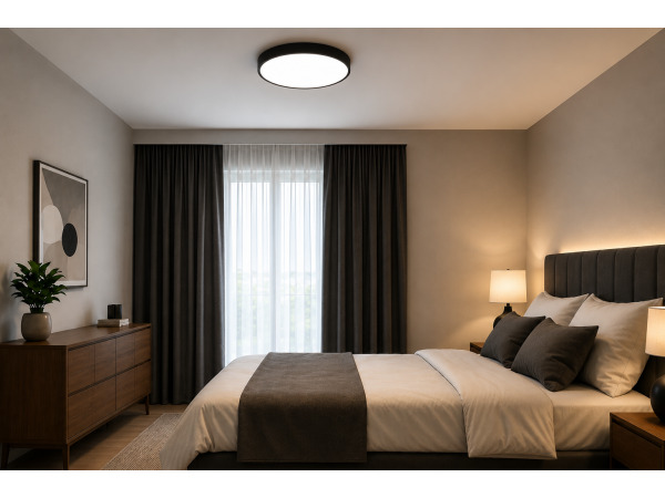 8x 8 x LED Plafondlamp 32W – 3CCT – Zwart – HAZEL-32 3CCT – kavel bij XL Auctions