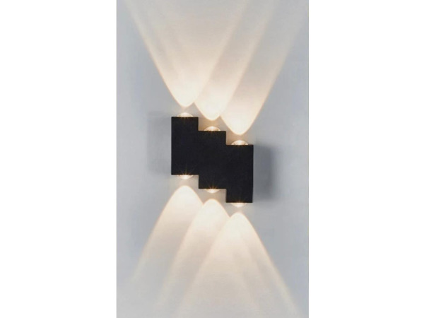 8x 8 x Tweezijdige LED Wandlamp – 6W – 3500K – IP54 – SW-45-3 – kavel bij XL Auctions