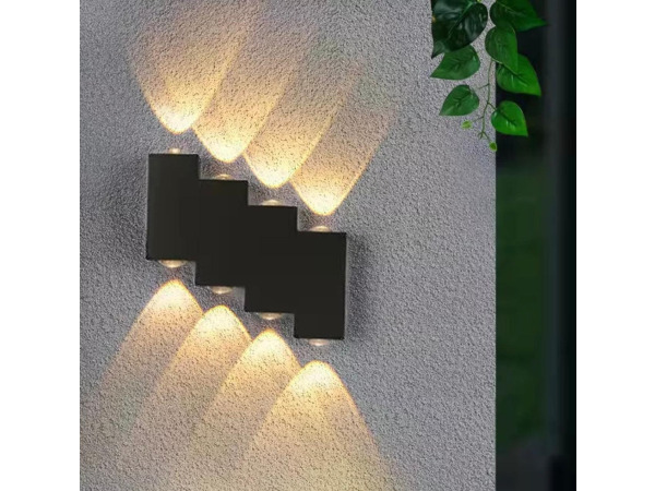 4x 4 x Tweezijdige LED Wandlamp – 8W – 3500K – IP54 – SW-45-4 – foto 3 – kavel bij XL Auctions
