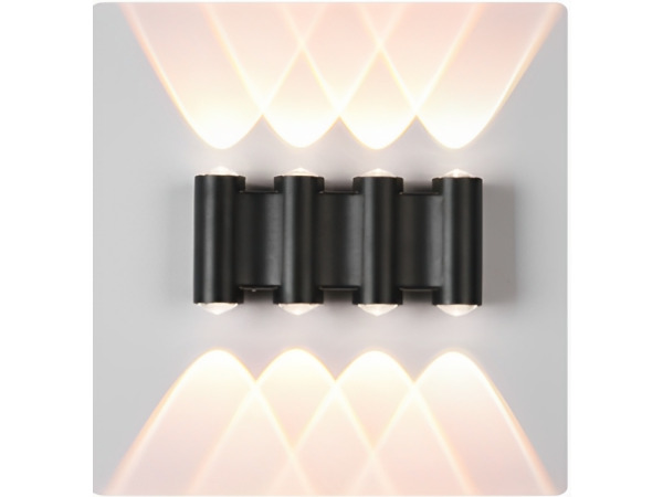 4x 4 x Tweezijdige LED Wandlamp – 8W – 3500K – IP54 – SW-47-4 – kavel bij XL Auctions