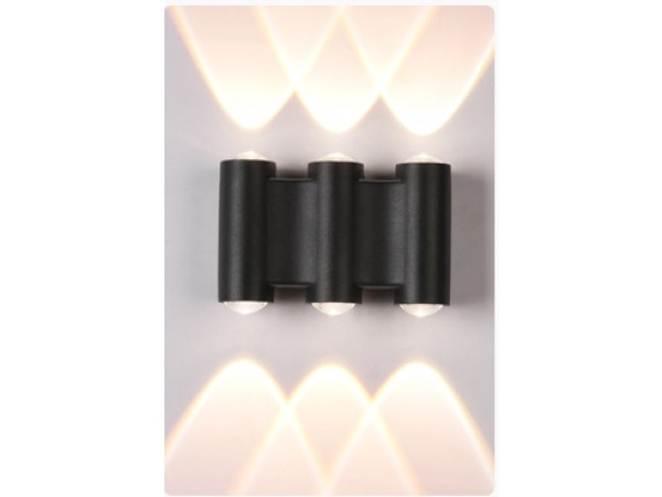 8x 8 x Tweezijdige LED Wandlamp – 6W – 3500K – IP54 – SW-47-3 – kavel bij XL Auctions