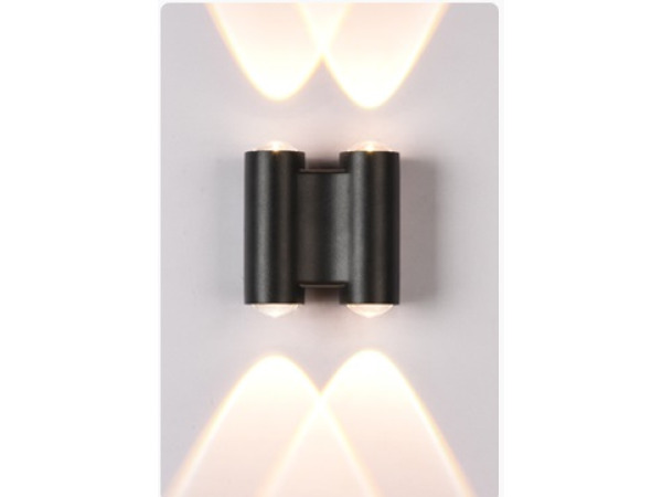 8x 8 x Tweezijdige LED Wandlamp – 4W – 3500K – IP54 – SW-47-2 – kavel bij XL Auctions