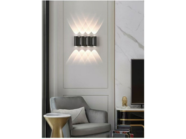 4x 4 x Tweezijdige LED Wandlamp – 8W – 3500K – IP54 – SW-47-4 – foto 2 – kavel bij XL Auctions