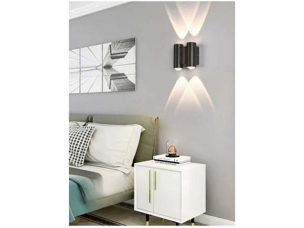 8x 8 x Tweezijdige LED Wandlamp – 4W – 3500K – IP54 – SW-47-2 – foto 3 – kavel bij XL Auctions