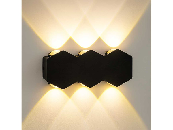 8x 8 x Tweezijdige LED Wandlamp – 6W – 3500K – IP54 – SW-51-3 – kavel bij XL Auctions