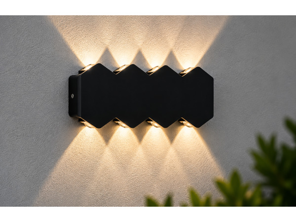 4x 4 x Tweezijdige LED Wandlamp – 8W – 3500K – IP54 – SW-51-4 – kavel bij XL Auctions