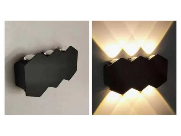8x 8 x Tweezijdige LED Wandlamp – 6W – 3500K – IP54 – SW-51-3 – foto 2 – kavel bij XL Auctions