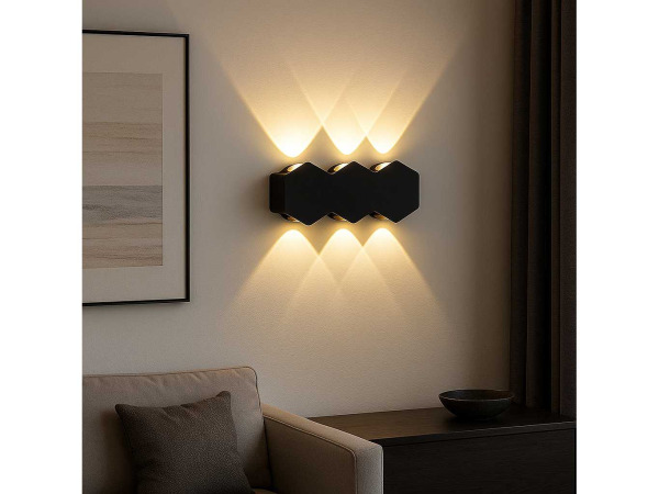 8x 8 x Tweezijdige LED Wandlamp – 6W – 3500K – IP54 – SW-51-3 – foto 3 – kavel bij XL Auctions