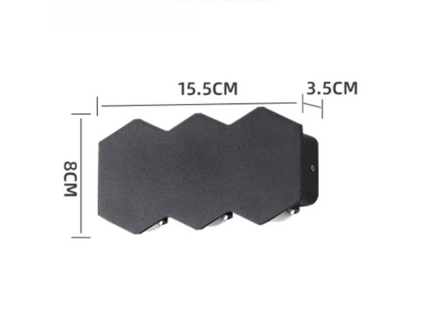 8x 8 x Tweezijdige LED Wandlamp – 6W – 3500K – IP54 – SW-51-3 – foto 4 – kavel bij XL Auctions