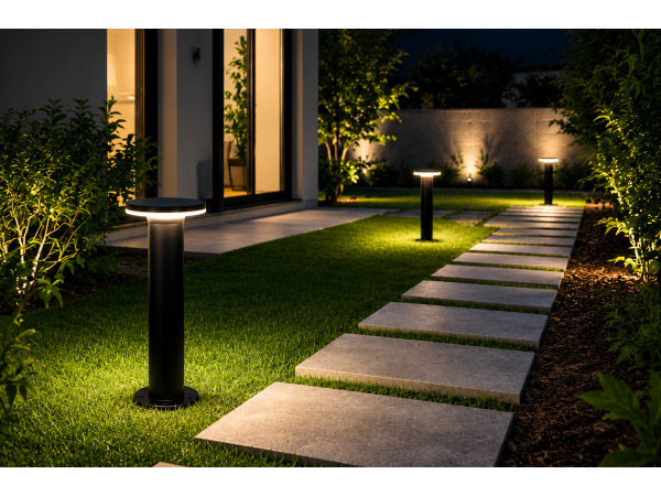6x 6 x LED Sokkellamp voor Buiten – 12W – 4200K – DEXTER-2 – kavel bij XL Auctions