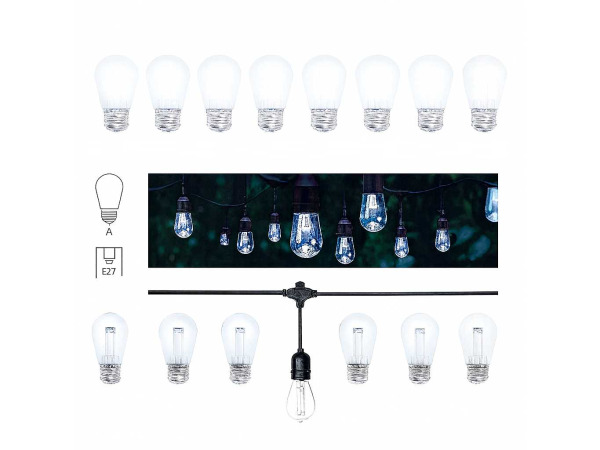 200x 200 x Schokbestendige LED Filament Lamp ST45 – 6000K – E27 – foto 5 – kavel bij XL Auctions