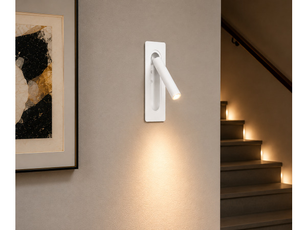 4x 4 x LED Wandlamp 3W – 4200K – Wit – IP20 – BELEK – foto 3 – kavel bij XL Auctions