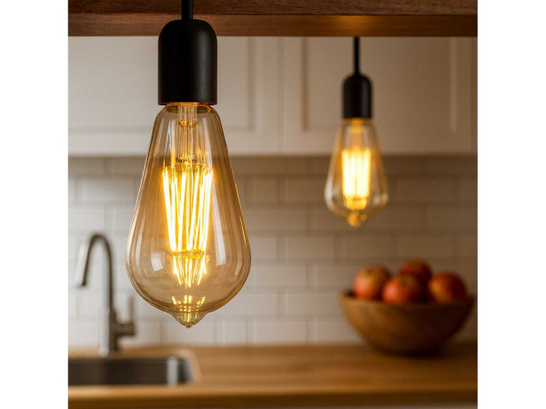 60x 60 x Amber Filament Lamp ST64 – 6W – E27 – Dimbaar – IP20 – kavel bij XL Auctions