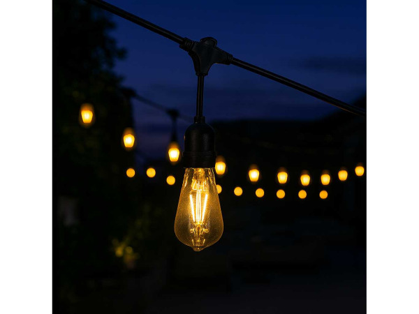 40x 40 x Amber Filament Lamp ST64 – 6W – E27 – Dimbaar – IP20 – foto 2 – kavel bij XL Auctions