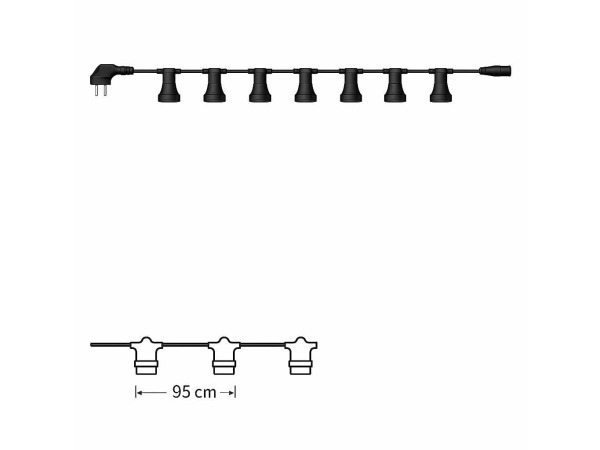5x 5 x Koppelbare Prikkabel 10 Meter – E27 – IP44 – Met Stekker – foto 3 – kavel bij XL Auctions