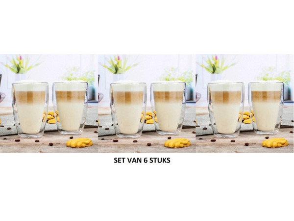 iBella Living 6 stuks dubbelwandige glazen 250ML – kavel bij XL Auctions