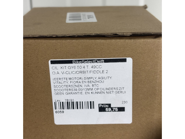 GY6 50cc 4T Cilinderkit 39mm Compleet met Zuiger & Pakki – foto 7 – kavel bij XL Auctions