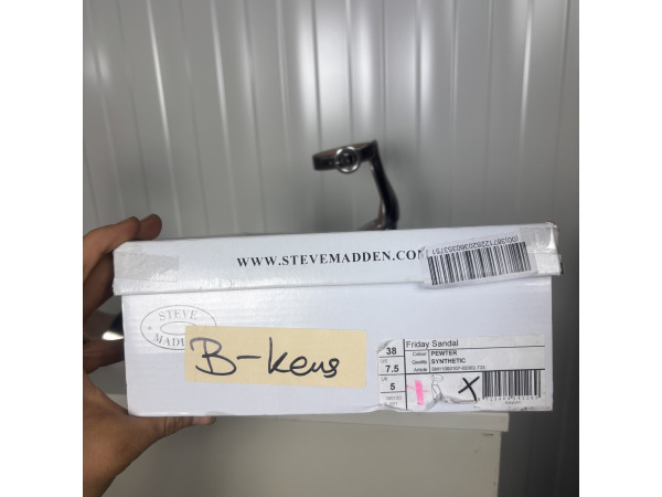 Steve Madden Friday Sandalen Dames Maat 38 Pewter – Nieuw – foto 3 – kavel bij XL Auctions