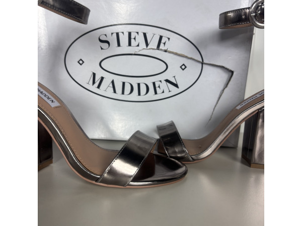 Steve Madden Friday Sandalen Dames Maat 38 Pewter – Nieuw – foto 7 – kavel bij XL Auctions