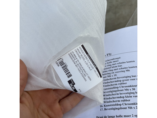 Windscherm Piaggio Fly / RST Hoog Helder Compleet Scoot Care – foto 2 – kavel bij XL Auctions