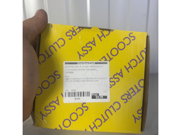 Koppeling Minarelli 105mm 2-Schoen – Yamaha MBK Aerox BW’s – foto 3 – kavel bij XL Auctions