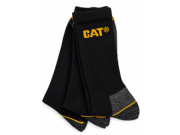 Cat Sokken 3-Pack 96460 | Zwart/Grijs | Maat 46/50