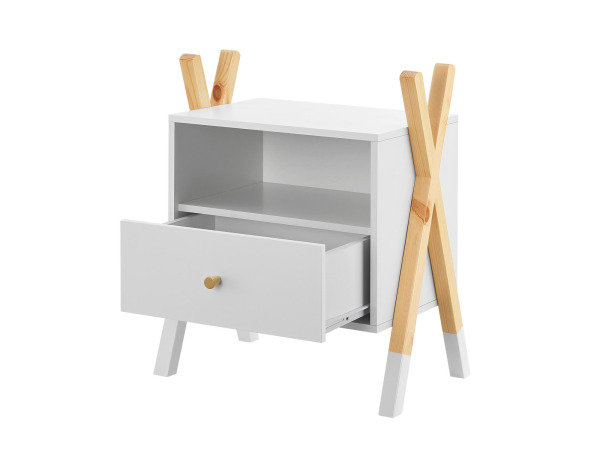 Houten Nachtkastje / Kindernachtkastje Jamie – foto 7 – kavel bij XL Auctions