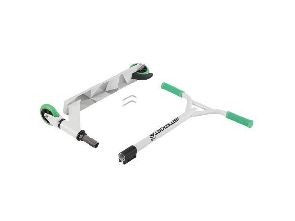 Stuntstep Futuristisch in Wit Groen – foto 3 – kavel bij XL Auctions