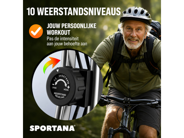 Opvouwbare hometrainer Eagle 3 met pulssensoren – foto 4 – kavel bij XL Auctions
