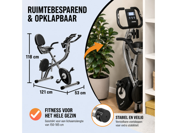 Hometrainer Eagle 4 met pulssensoren en app – foto 6 – kavel bij XL Auctions