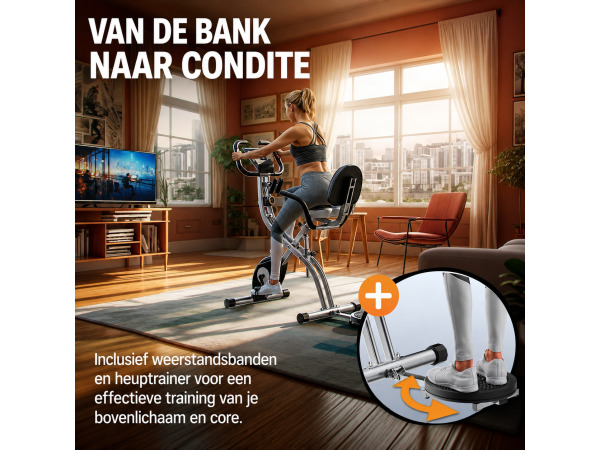 Hometrainer Eagle 4 met pulssensoren en app – foto 7 – kavel bij XL Auctions