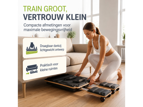 Pilates Reformer Board Movea - opvouwbaar - Zwart – foto 4 – kavel bij XL Auctions