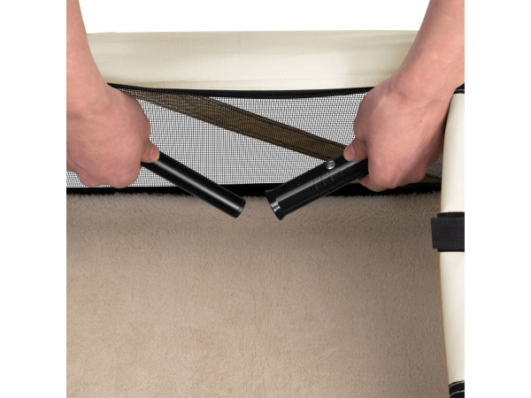 Hondentransportbox S opvouwbaar 34 x 50 x 36 cm beige – foto 6 – kavel bij XL Auctions