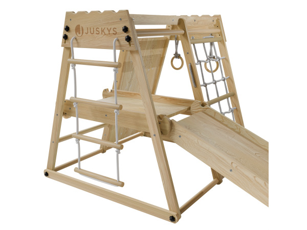 Minispeeltoestel voor kinderen - Met glijbaan - Naturel – foto 3 – kavel bij XL Auctions