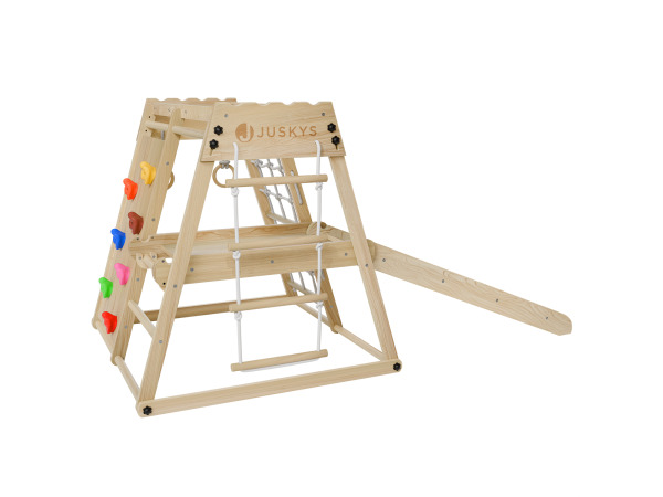 Minispeeltoestel voor kinderen - Met glijbaan - Naturel – foto 4 – kavel bij XL Auctions