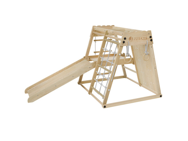 Minispeeltoestel voor kinderen - Met glijbaan - Naturel – foto 8 – kavel bij XL Auctions
