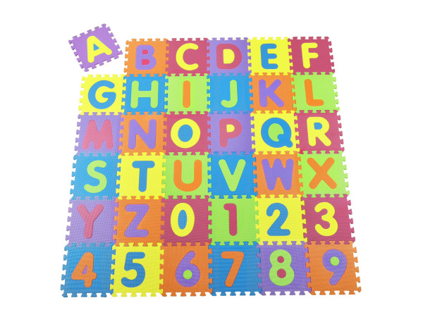 Kinderpuzzelmat - 36-delig - Bestaande uit letters & cijfers – foto 3 – kavel bij XL Auctions