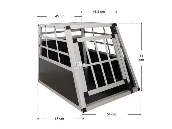 Hondentransportbox aluminium M 54 x 69 x 51 cm – foto 8 – kavel bij XL Auctions