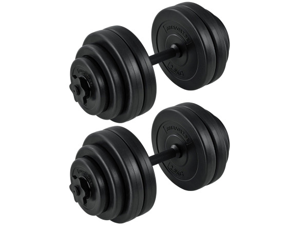 Dumbbellset - Totaal 30kg - 2 stuks - Zwart – foto 3 – kavel bij XL Auctions