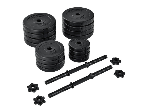 Dumbbellset - Totaal 30kg - 2 stuks - Zwart – foto 6 – kavel bij XL Auctions