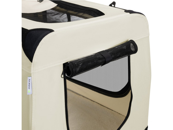Hondentransportbox L opvouwbaar 70 x 50 x 52 cm beige – foto 8 – kavel bij XL Auctions