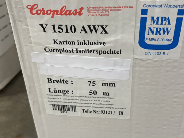 10x Coroplast aluminium tape (75mm × 50m) 1510 AWX – foto 5 – kavel bij XL Auctions