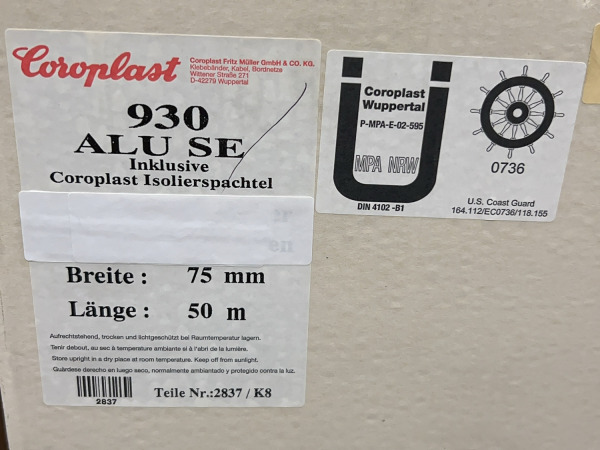 5x Coroplast aluminium tape - folie (75mm × 50m) 930 ALU SE – foto 4 – kavel bij XL Auctions