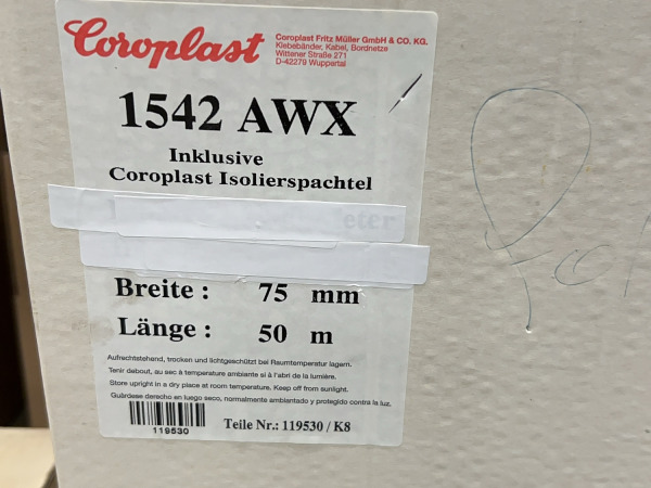 3x Coroplast aluminium tape - folie (75mm × 50m) 1542 AWX – foto 4 – kavel bij XL Auctions