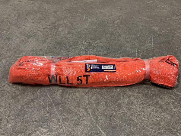 5x Konvox Rondstrop Rood 5 Ton – 1m – foto 2 – kavel bij XL Auctions