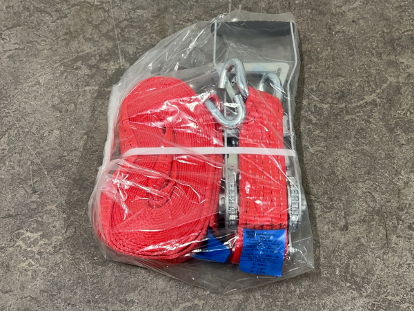 5x Konvox spanband met ratel en haak 50mm x 9m – foto 3 – kavel bij XL Auctions