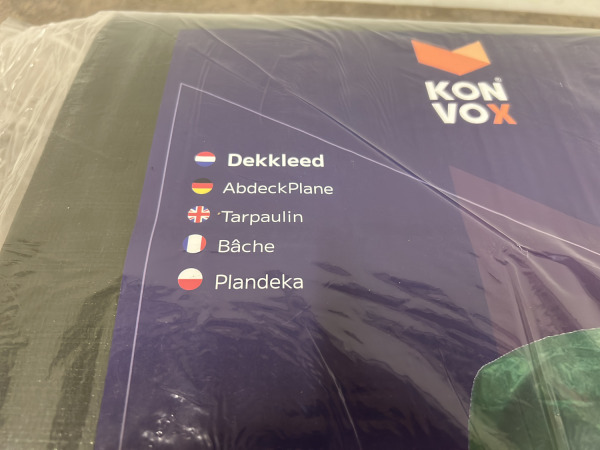 Konvox Dekkleed 8x12m 150gr/m2 groen – foto 2 – kavel bij XL Auctions