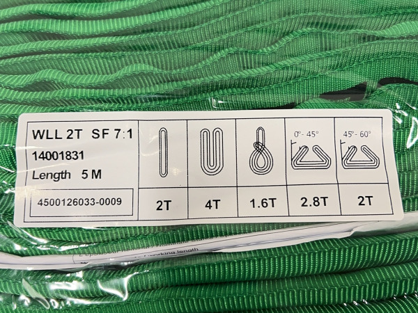 3x Konvox Rondstrop Groen 2 Ton – 5 m – foto 4 – kavel bij XL Auctions