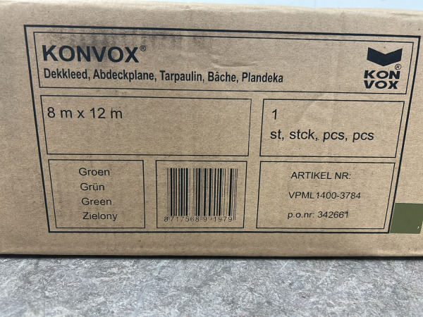 Konvox Dekkleed 8x12m 150gr/m2 groen – foto 7 – kavel bij XL Auctions